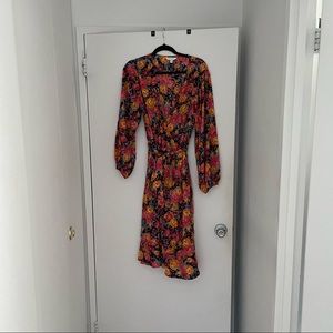 LC by Lauren Conrad Floral Faux Wrap Dress